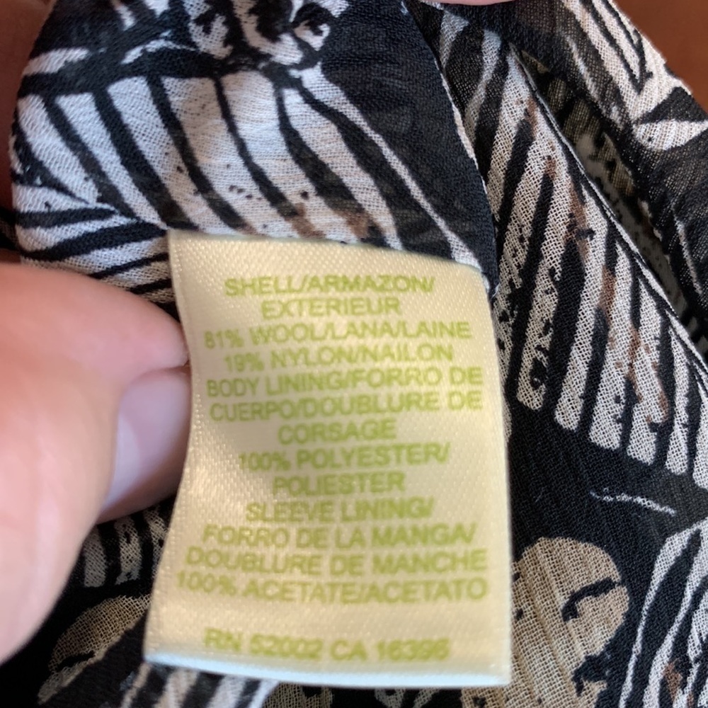 Sigrid Olsen Black 3 Button Jacket Size 12 - image 6